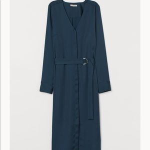 Hm navy teal dress